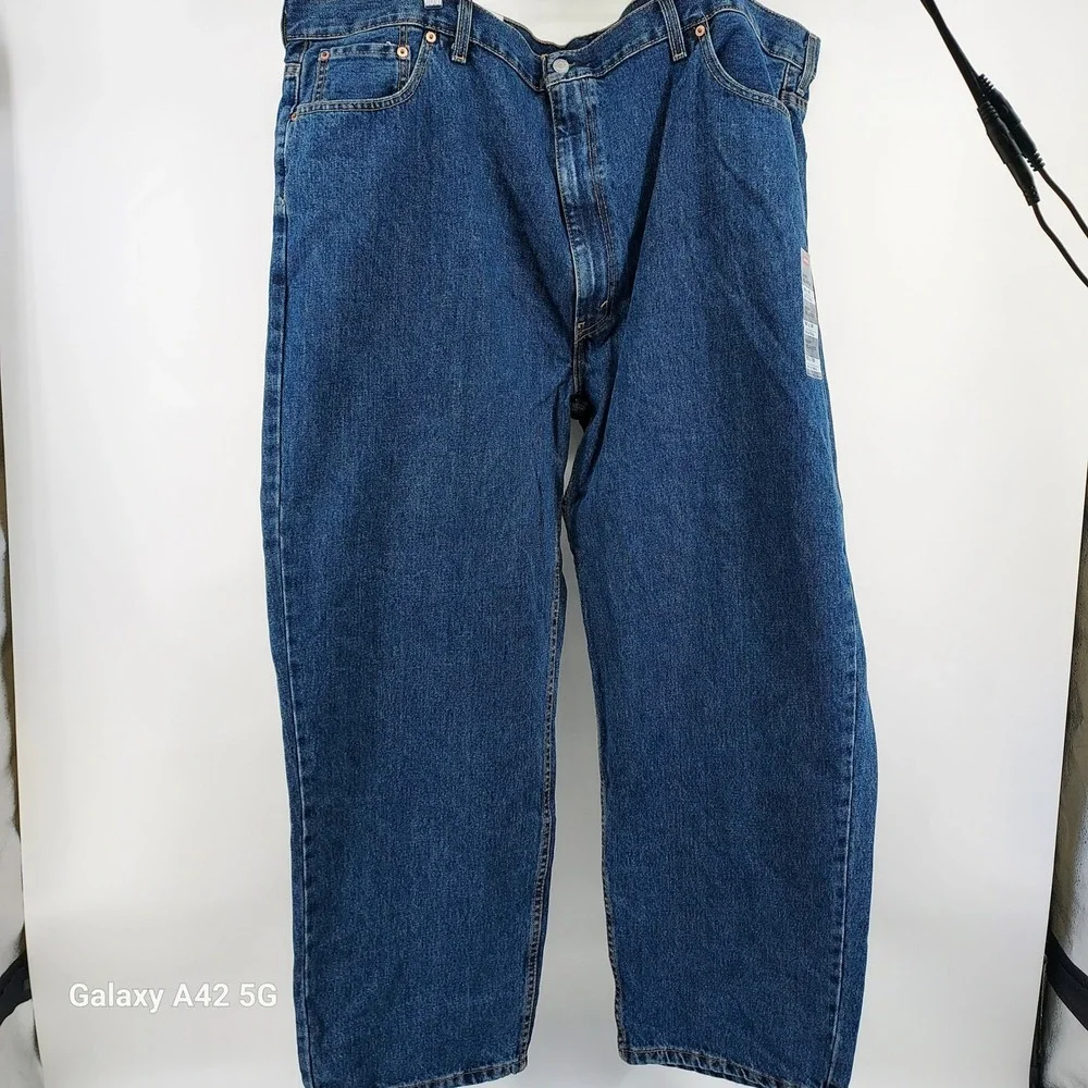 Levi's 550 Jeans Mens 50x30‎ Relaxed Fit Dark Wash Denim Water<Less